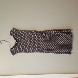LOFT Sleeveless, pullover dress (no zipper), Size S, Gray'ish with pattern